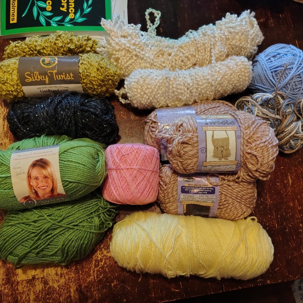 Big Yarn Collection - Black, Pink, Yellow, Green, Cream
